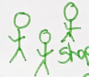 Shopping in groups, families / friends